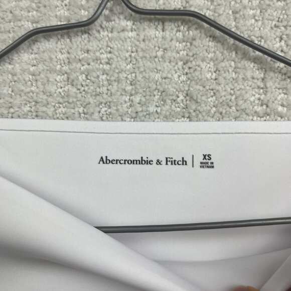 Abercrombie & Fitch Women’s Size XS Long-Sleeve Slim Strech Top White Preppy - Picture 6 of 14